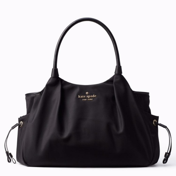 kate spade Handbags - Kate Spade Black Nylon "Stevie" Diaper Bag